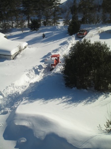 Too much snow to plough
